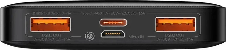 Портативна батарея Baseus Bipow Digital Display Fast Charge Power Bank 10000mAh 20W - зображення 3