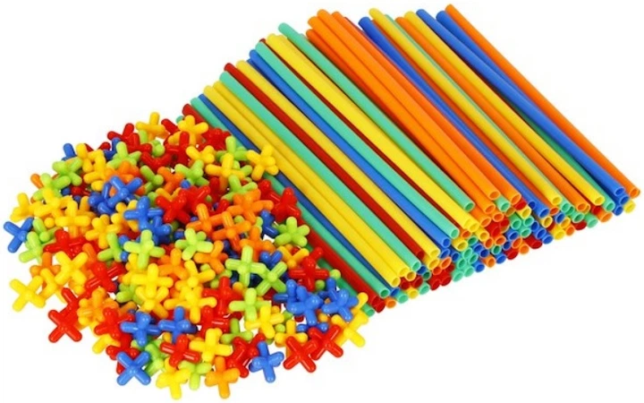 Конструктор Springos соломинки 800 елементів (5907719463551) - зображення 2