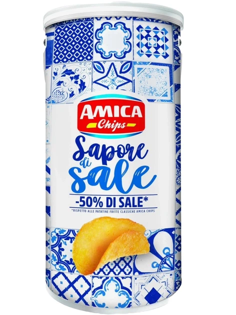 Чипси Amica Chips Sapore di Sale 325 г - Фото 1 Чипси Amica Chips Sapore di Sale 325 г - зображення 1