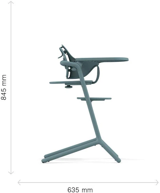 Krzesełko do karmienia Cybex Lemo 4-in-1 Suede Grey Gold (4063846171576) - obraz 12