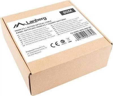 Кабель Lanberg HDMI - HDMI 80 м Black (CA-HDMI-30FB-0800-BK) - зображення 5