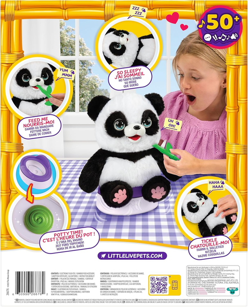 Интерактивная игрушка литр лайф петс Беби панда Little Live Pets My Baby Panda ChuChu 26676 - изображение 7