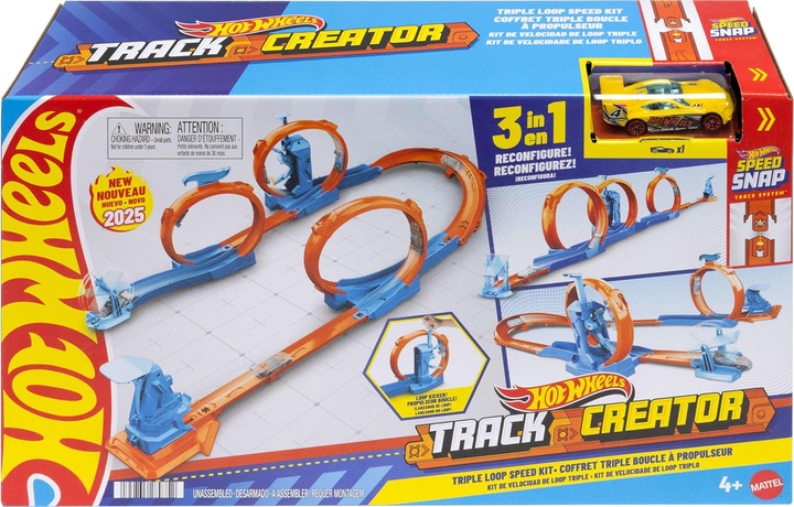 Трек Хот Вилс Тройная петля Hot Wheels Track Triple Loop JDW39 - изображение 2
