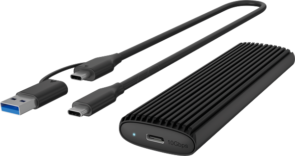 Зовнішня кишеня Icy Box для SSD M.2 NVMe USB Type-C 3.1 Black (IB-1808MCT-CU31) - зображення 3