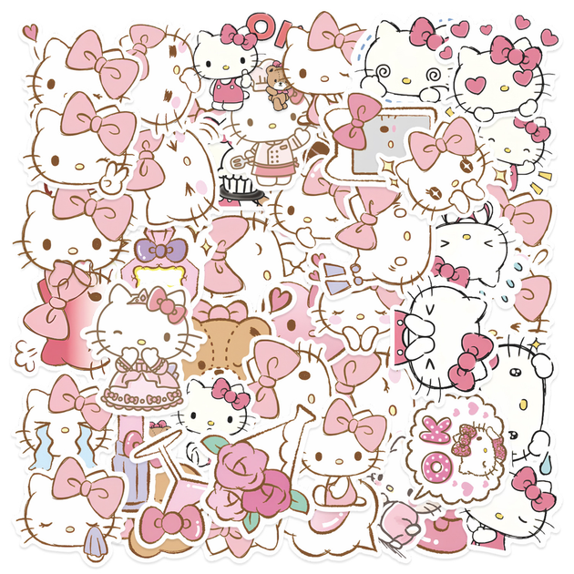Стікерпак Набір наклейок GeekLand Hello Kitty Хелло Кітті 50 штук - Фото 1 Стікерпак Набір наклейок GeekLand Hello Kitty Хелло Кітті 50 штук - зображення 1