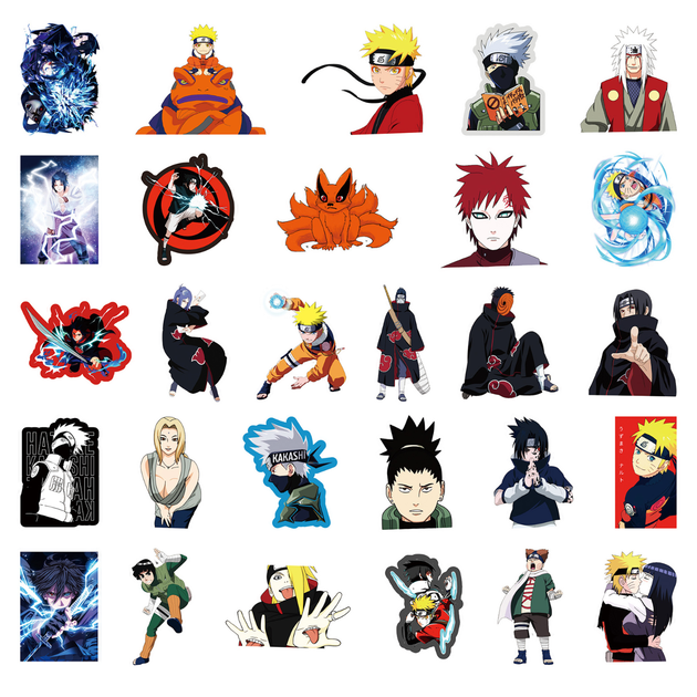 Стикерпак Наруто Набор наклеек GeekLand Naruto 50 штук 2864236361 - изображение 3
