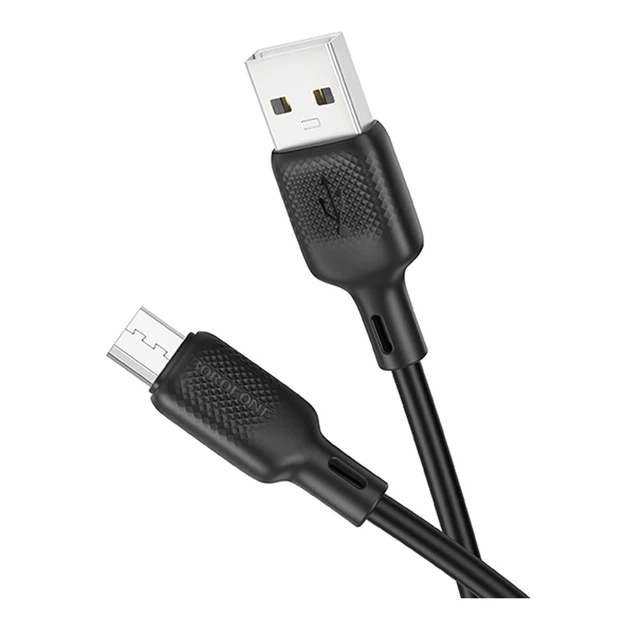 Кабель USB Borofone BX113 Silicone Micro 2.4A Колір Чорний - изображение 8