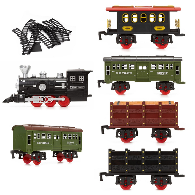 Набір для гри Springos Паровоз з вагонами зі звуком (5908455307727) - зображення 3