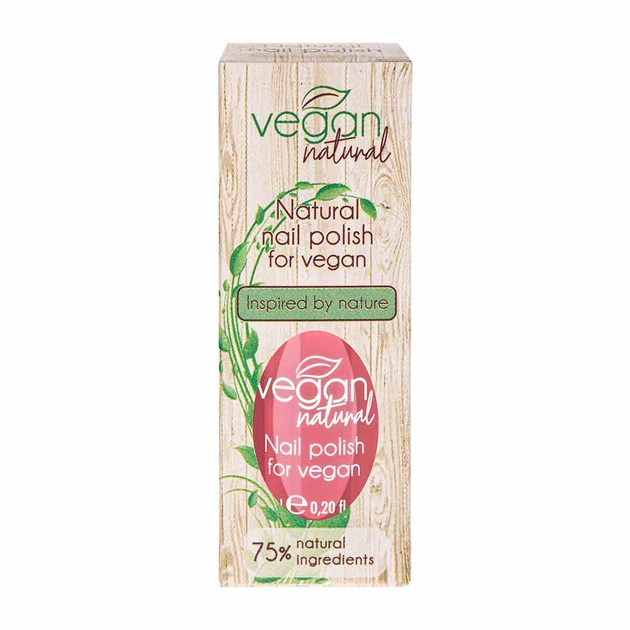 Лак для нігтів Vegan Natural №04 рожевий 6 мл ( 5906942670040 ) - зображення 3