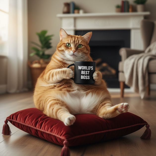 Чашка «World's best BOSS» черная - Фото 5 Чашка «World's best BOSS» черная - изображение 5