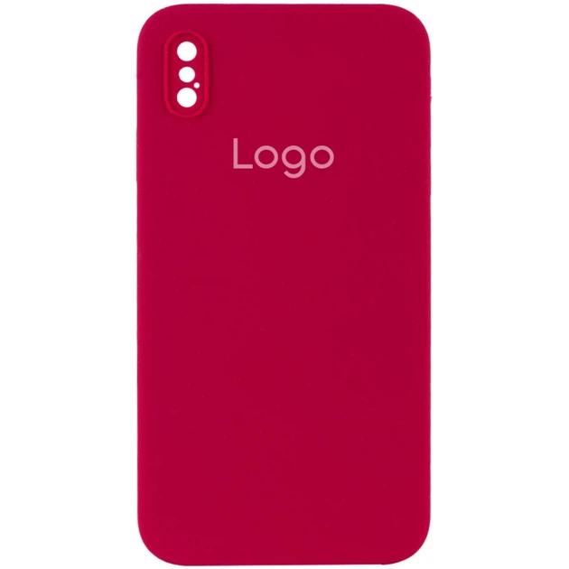Чохол Silicone Case Square Full Camera для iPhone X/Xs 37.Rose Red - Фото 1 Чохол Silicone Case Square Full Camera для iPhone X/Xs 37.Rose Red - зображення 1