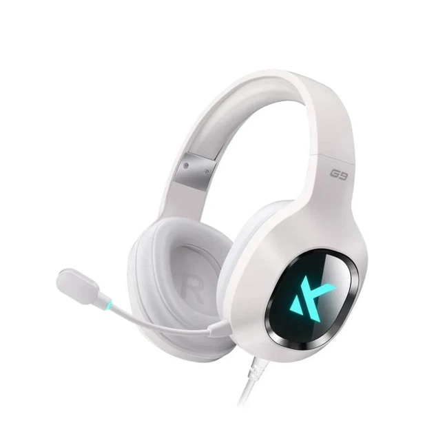 Наушники MCHOSE G9 White Проводная Игровая Гарнитура, Съемный Микрофон, RGB Подсветка, Обьемный звук 7.1 - изображение 2