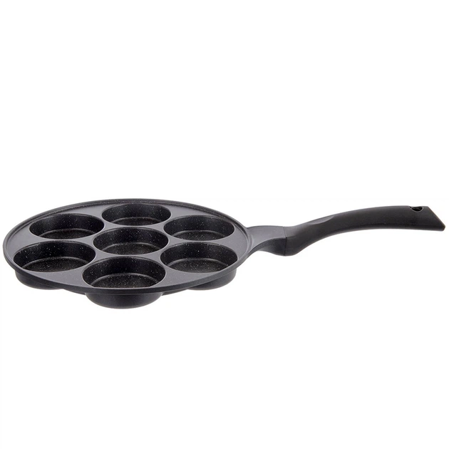 Patelnia do jajek Orion GRANDE granitowa 27 cm (8592381243128) - obraz 3