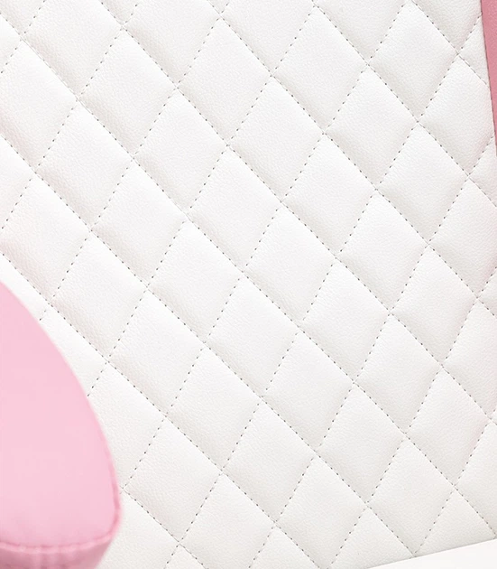 Dziecięcy fotel gamingowy Hedo 100004 z wysuwanym podnóżkiem z masażem Różowe (5904041164262) - obraz 10