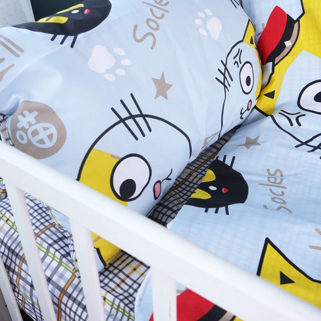 Комплект постельного белья MirSon Бязь 18-0007 Cool Cat 143 x 210 см (2200010262414) - изображение 4