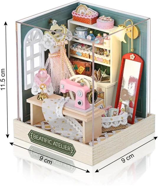 Конструктор 3D DIY CUTE ROOM Румбокс Ателье Мечты Beatific Atelier "QT-047" - Фото 6 Конструктор 3D DIY CUTE ROOM Румбокс Ателье Мечты Beatific Atelier "QT-047" - изображение 6