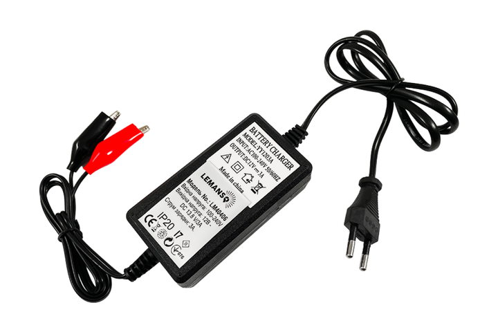 Автоматический ЗП 100-240V для аккумулятора 12В - DC 13.8 V/3A + крокодилы "LEMANSO" LM40406 - изображение 5
