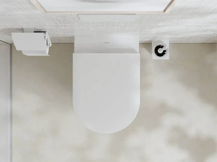 Унітаз підвісний HANSGROHE EluPura S 540 мм AquaFall Flush 60193450 + сидіння soft close 60148450 - изображение 5