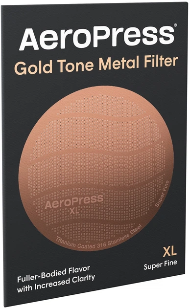 Фільтр AeroPress XL з нержавіючої сталі золотистий (85276082714) - зображення 2