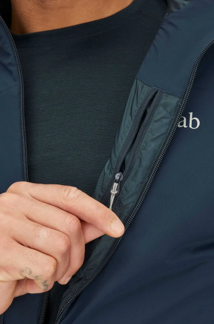 Куртка чоловіча мембранна Rab Xenair Alpine Light Jacket, Tempest Blue, L (RB QIP-17-TMB-LRG) - Фото 6 Куртка чоловіча мембранна Rab Xenair Alpine Light Jacket, Tempest Blue, L (RB QIP-17-TMB-LRG) - зображення 6