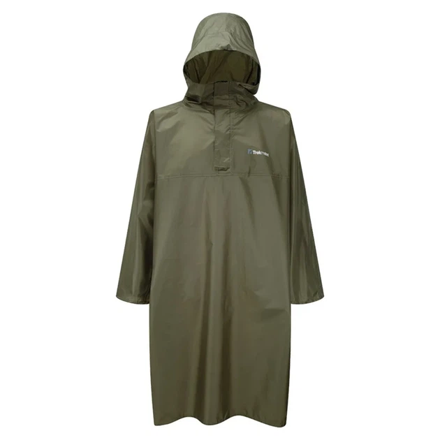 Плащ пончо водонепроницаемый дождевик с капюшоном для рюкзака Trekmates Deluxe Poncho Chive Uni (100064768) - Фото 1 Плащ пончо водонепроницаемый дождевик с капюшоном для рюкзака Trekmates Deluxe Poncho Chive Uni (100064768) - изображение 1