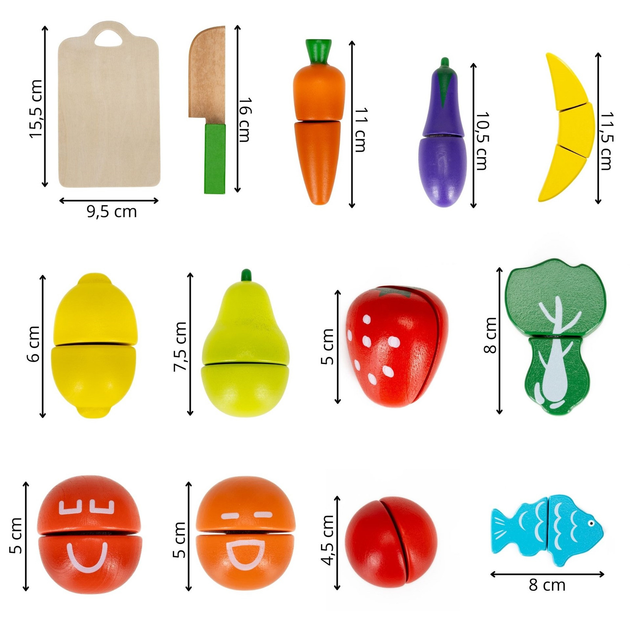 Zestaw do zabawy Springos produkty do krojenia 13 elementów (5908455307772) - obraz 18