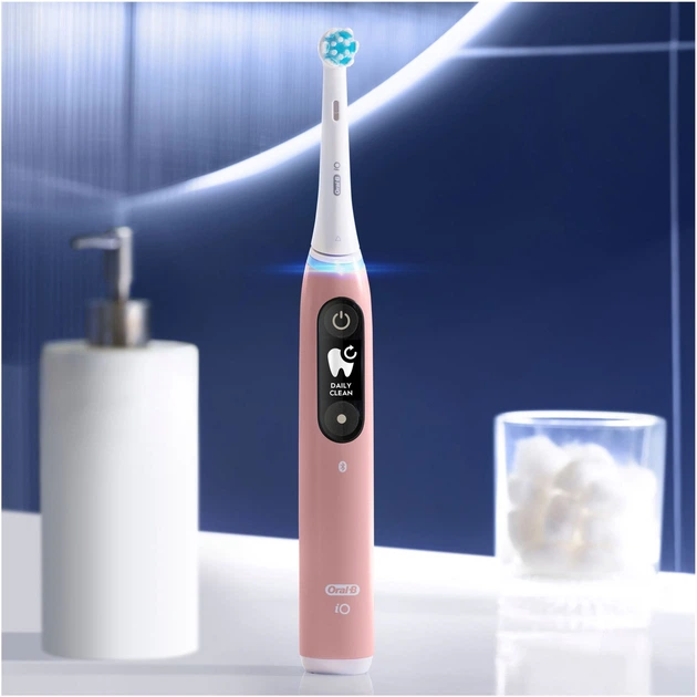 Електрична зубна щітка Oral-B iO 6N Рожева + TC (955555915417016) - Уцінка - зображення 4