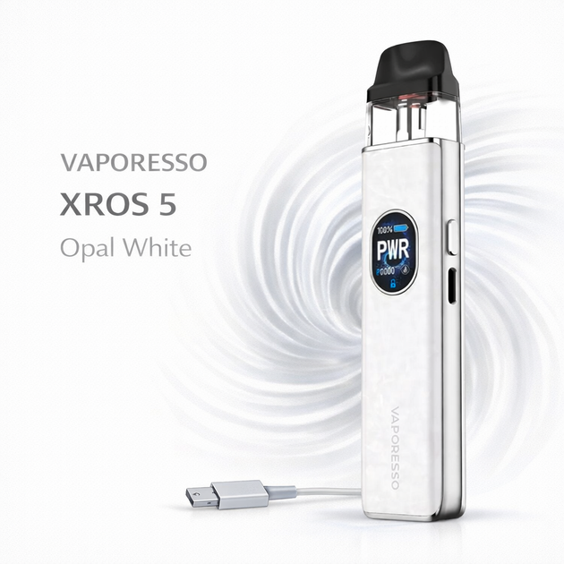 Многоразовая pod система Vaporesso Xros 5 Opal White электронная