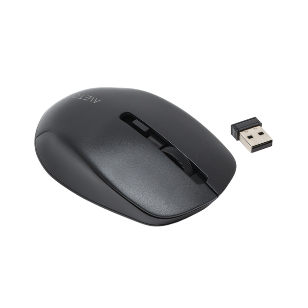 Беспроводная мышь METOO E0 2.4G Wireless и Bluetooth, тихий щелчок, проста в использовании Black - изображение 2