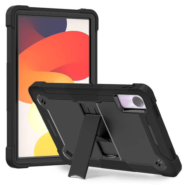 Противоударный чехол с подставкой Shockprof Capsule для Xiaomi Redmi Pad SE 11” 2023 Чёрный - Фото 1 Противоударный чехол с подставкой Shockprof Capsule для Xiaomi Redmi Pad SE 11” 2023 Чёрный - изображение 1