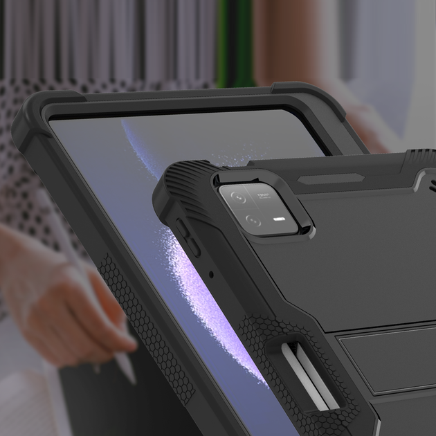 Противоударный чехол с подставкой Shockprof Capsule для планшета Xiaomi Pad 6 / Pad 6 Pro 11" 2023 (Черный) - Фото 9 Противоударный чехол с подставкой Shockprof Capsule для планшета Xiaomi Pad 6 / Pad 6 Pro 11" 2023 (Черный) - изображение 9
