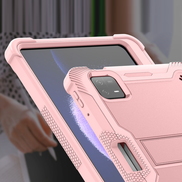 Противоударный чехол с подставкой Shockprof Capsule для планшета Xiaomi Pad 6 / Pad 6 Pro 11" 2023 (Розовый) - Фото 9 Противоударный чехол с подставкой Shockprof Capsule для планшета Xiaomi Pad 6 / Pad 6 Pro 11" 2023 (Розовый) - изображение 9