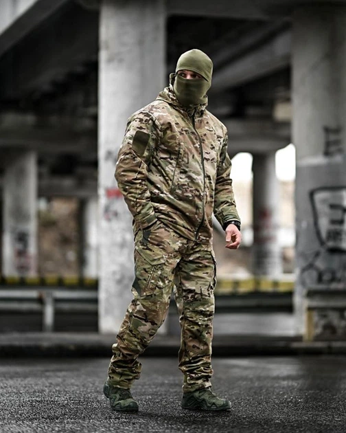 Костюм Hazard ріп-стоп Куртка з капюшоном + Штани 7.62 Tactical мультикам розмір 2XL - изображение 3