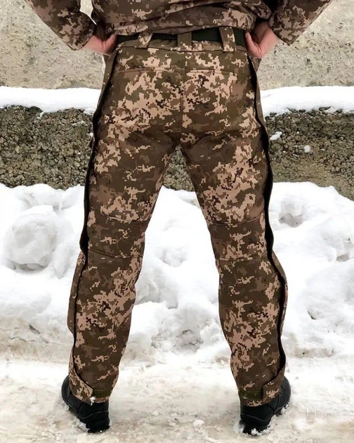 Тактичні Штани Viking SoftShell на флісі піксель розмір 5XL - изображение 2