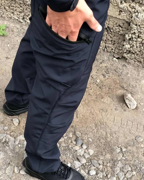 Штани Viking 2.0 SoftShell на флісі сині розмір 5XL - изображение 6