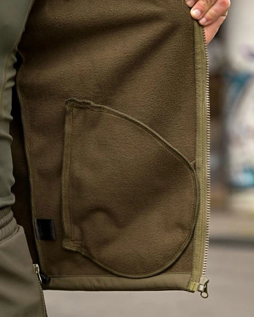 Костюм Oblivion Softshell Куртка на флісі + Штани олива розмір 2XL - изображение 6