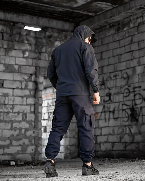 Костюм ДСНС Bandit SoftShell Куртка з липучками під шеврони + Штани синій розмір S - изображение 2