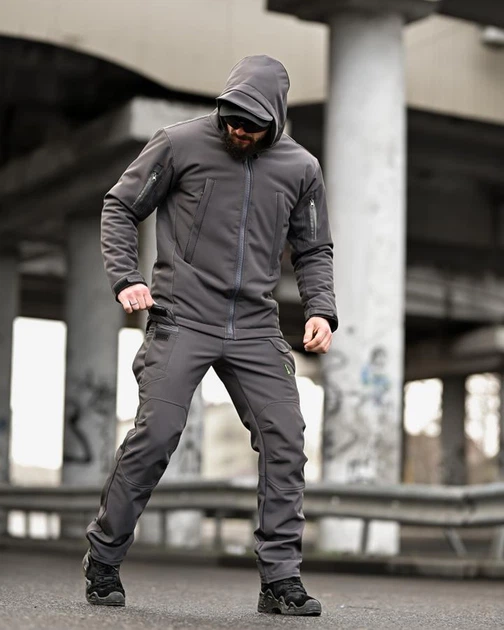 Костюм 7.62 Tactical Куртка з підкладкою Omni-Heat + Штани сірий розмір 2XL - изображение 4