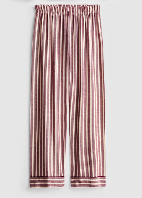 Женские пижамные штаны Primark Wide Leg Pajama Bottoms XS для дома и сна Бордовый (8758) - Фото 5 Женские пижамные штаны Primark Wide Leg Pajama Bottoms XS для дома и сна Бордовый (8758) - изображение 5