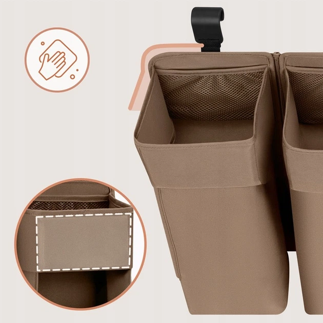 Органайзер для кроватки Lionelo SIDEPOCKET LARGE BEIGE - изображение 4