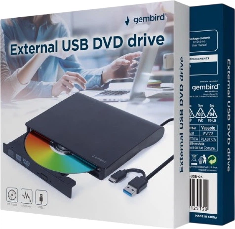 Зовнішній DVD-привід Gembird DVD-USB-031 - зображення 2