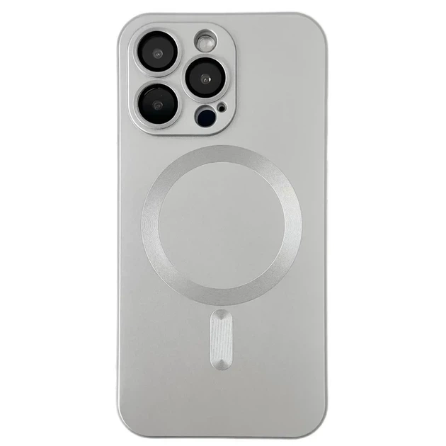 Чохол Pino Metal Magsafe Сase Apple iPhone 16 Pro Silver - Фото 1 Чохол Pino Metal Magsafe Сase Apple iPhone 16 Pro Silver - зображення 1