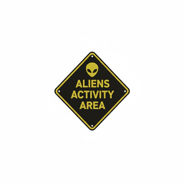 Табличка 3D Aliens Activity Area - Фото 1 Табличка 3D Aliens Activity Area - изображение 1