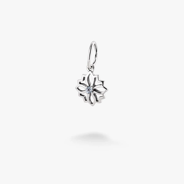 Серебряный Кулон Вытынанка Голубой Топаз Zirkon - Фото 1 Серебряный Кулон Вытынанка Голубой Топаз Zirkon - изображение 1