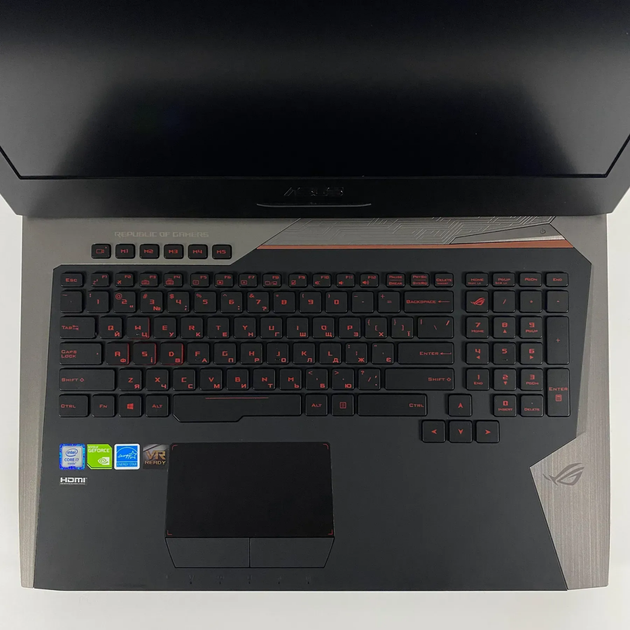 Игровой ноутбук Asus ROG GL752VS / 17.3" (1920x1080) IPS / Intel Core i7-6820HK (4 (8) ядра по 2.7 - 3.6 GHz) / 16 GB DDR4 / 500 GB SSD / nVidia GeForce GTX 1070, 8 GB GDDR5, 256-bit / HDMI / WebCam б/у - изображение 10