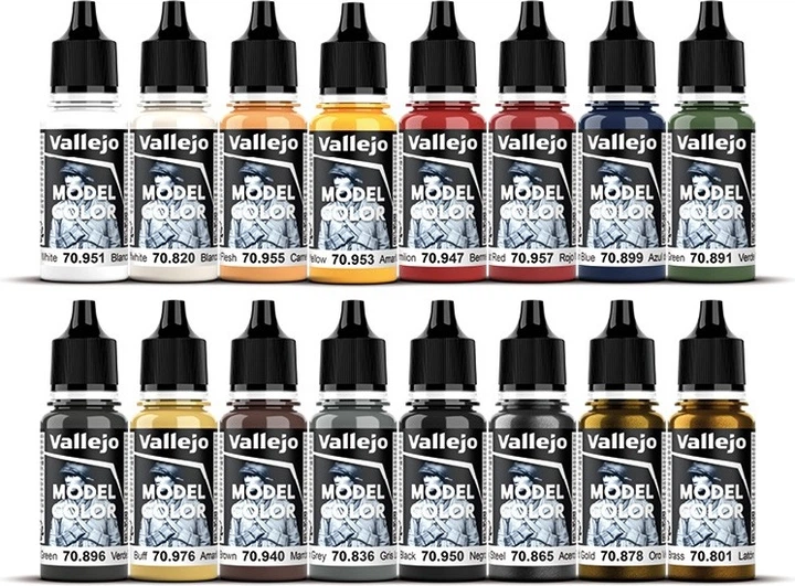 Zestaw farb akrylowych Vallejo Model Color 70.149 Kolory napoleońskie: francuskie i brytyjskie 1789–1815 16 szt x 18 ml (8429551701495) - obraz 2