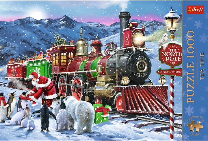 Пазл Trefl XMAS Premium Plus Різдвяний експрес 1000 елементів 12097 (5900511120974) - зображення 2