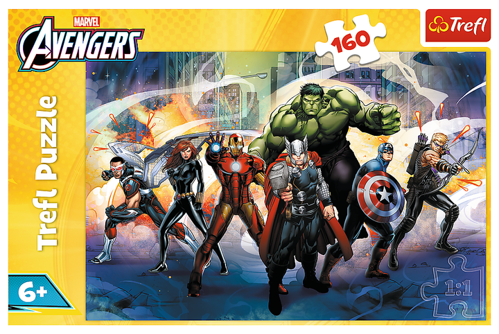 Puzzle Trefl Marvel Supermoce 160 elementów 15428 (5900511154283) - obraz 2