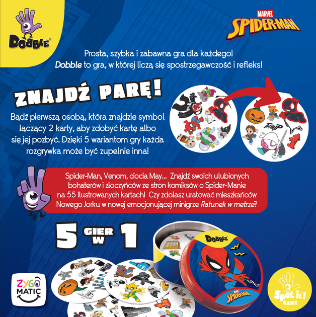Gra planszowa Rebel Dobble Spider-Man (edycja polska) (3558387000115) - obraz 6