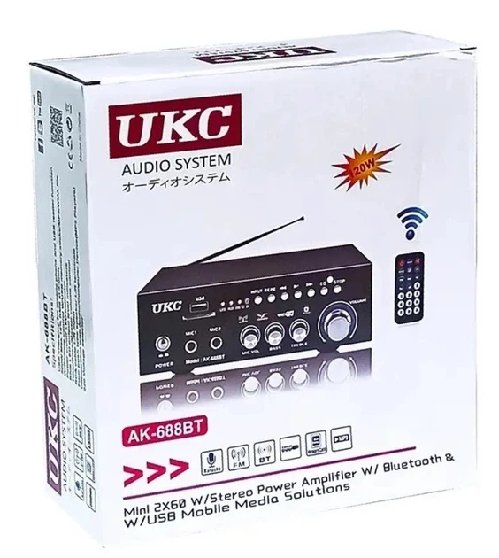 Усилитель звука AMP 688BT/9489 с Bluetooth, USB и FM-радио (7256) - изображение 5